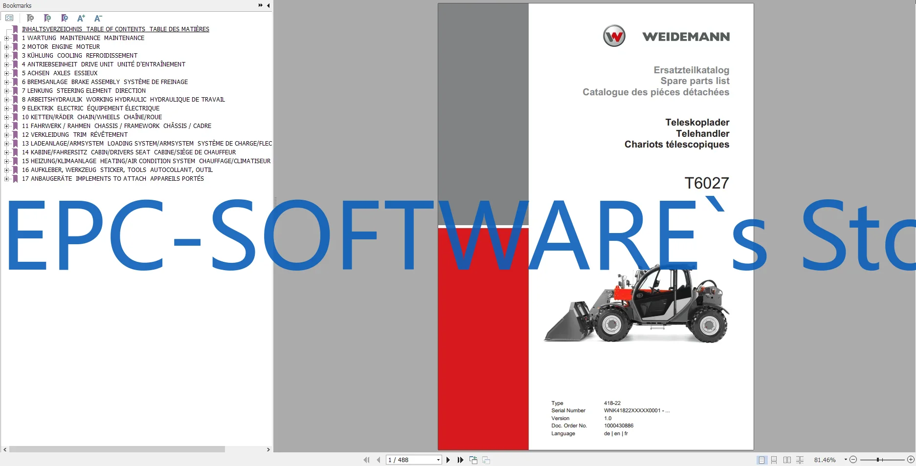 Catálogo de peças sobressalent - Heavy Equipment Software avaliação e preço