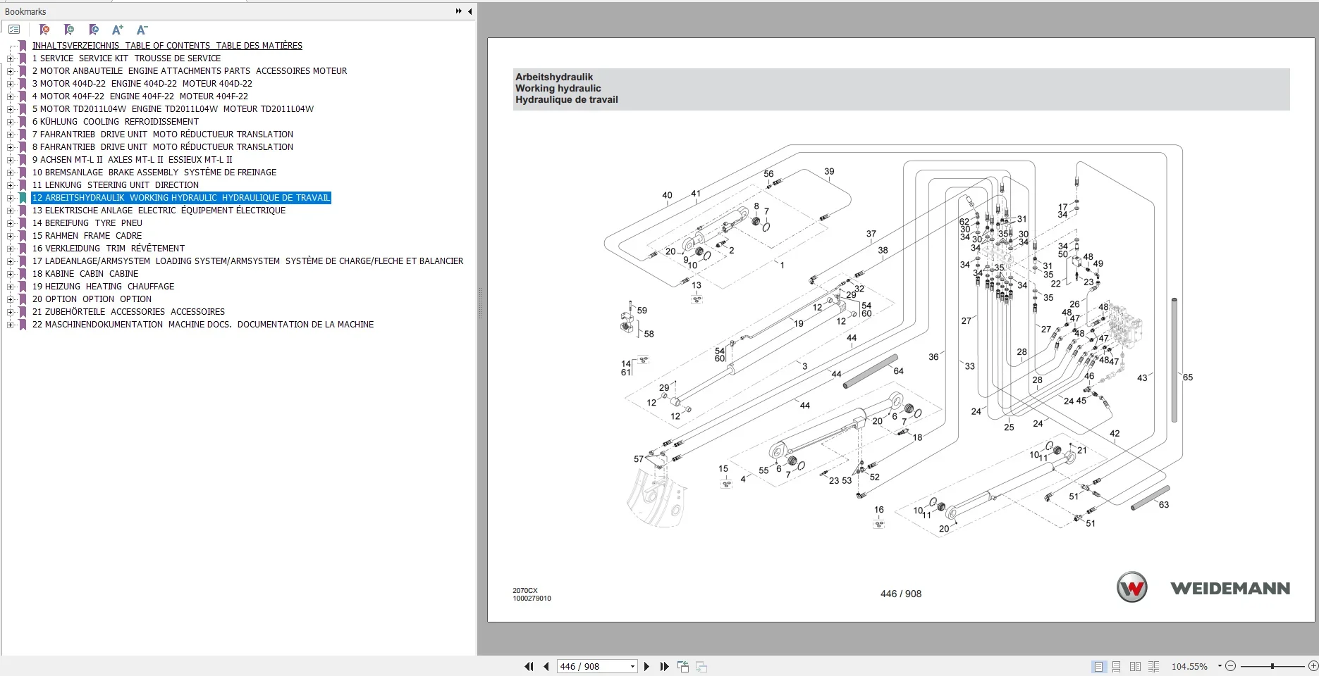 Catálogo de peças sobressalent - Heavy Equipment Software avaliação e preço