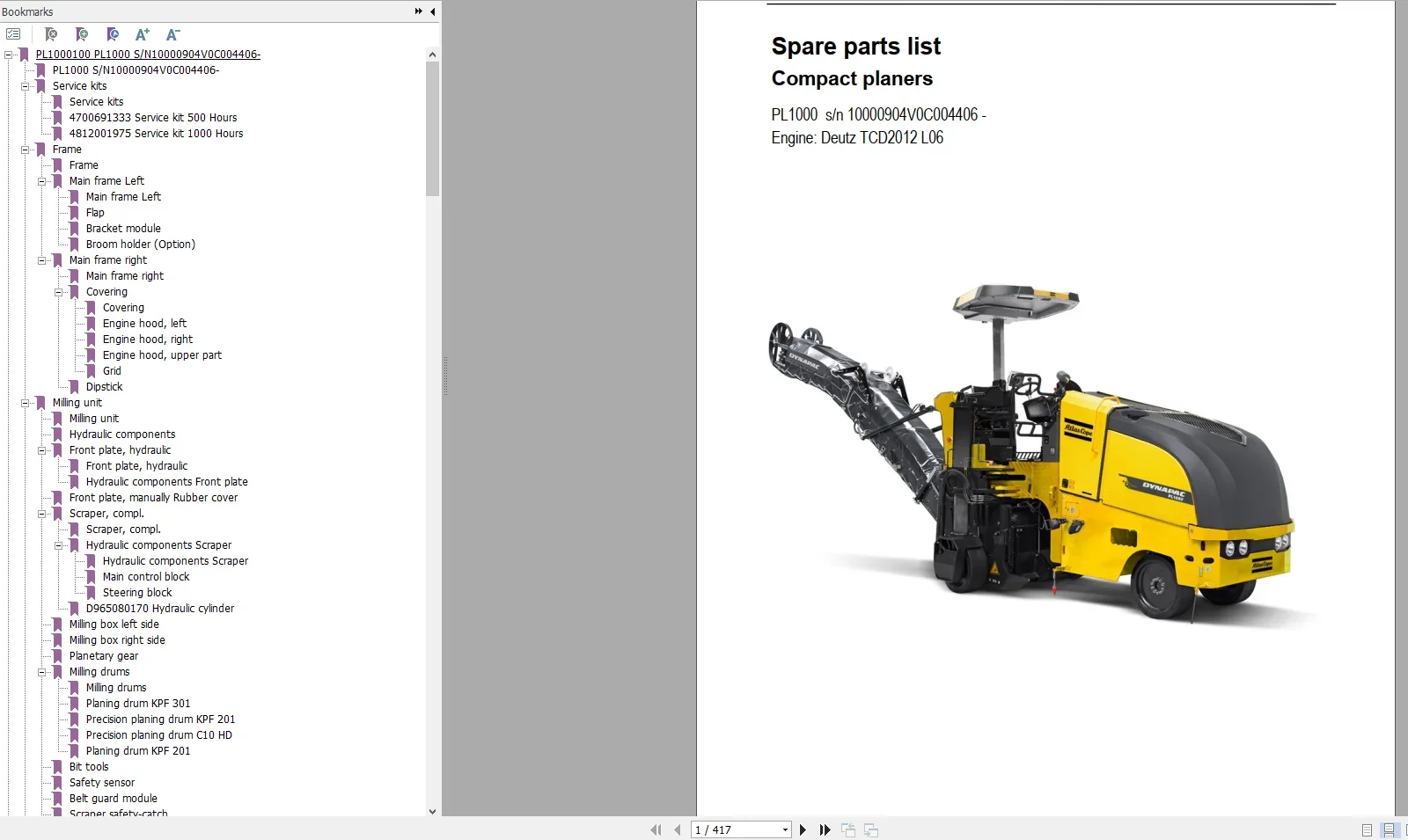 EPC-SOFTWARE Dynapac Heavy Equ - Heavy Equipment Software avaliação e preço